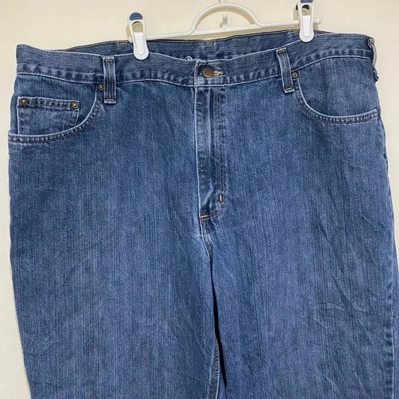 Carhartt Men’s Y2K Casual Denim Blue Jeans Traditional fit Straight Leg size 44W - Picture 5 of 16